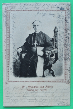 AK Passau / 1903 / Dr. Antonius von Henle / Bischof von Passau / Möbel Stuhl